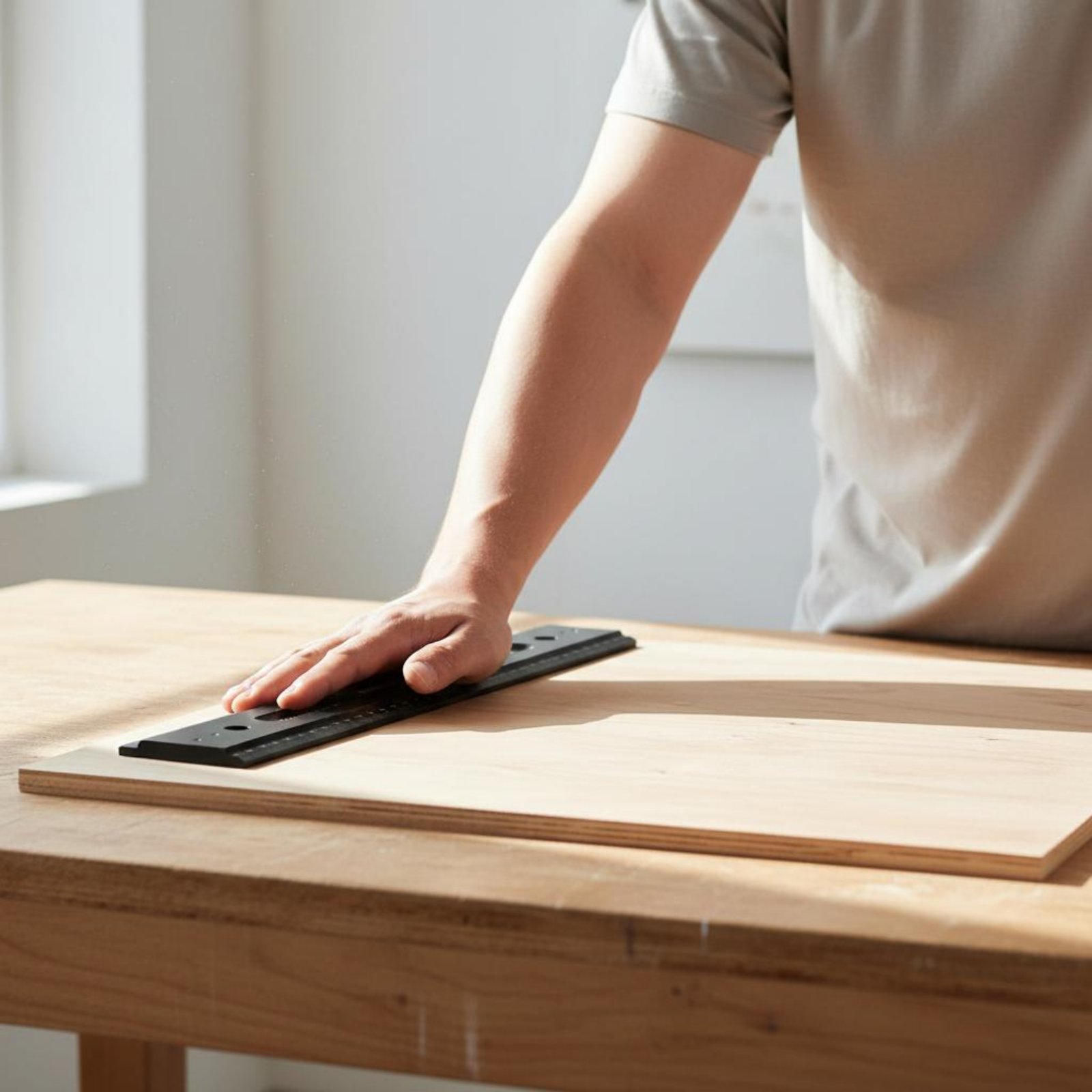 Workshop Layout Tools - Lineal aus Aluminiumlegierung, tragbares Messlineal mit