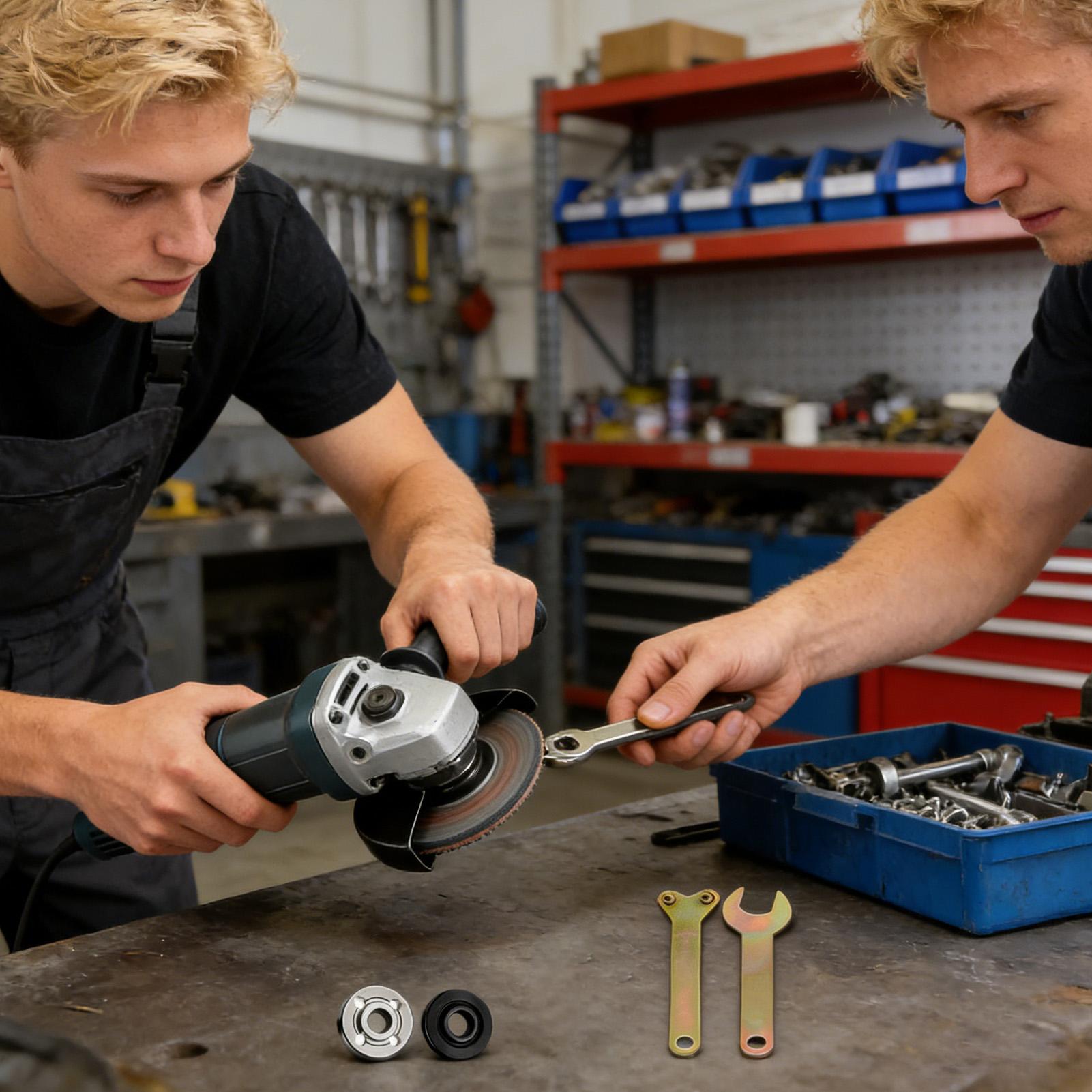 Workshop Cutting Tools - Winkelschleifer-Mutter, elektrischer Bohrschrauber, Schraubenschlüssel-Set, Ersatzteile für