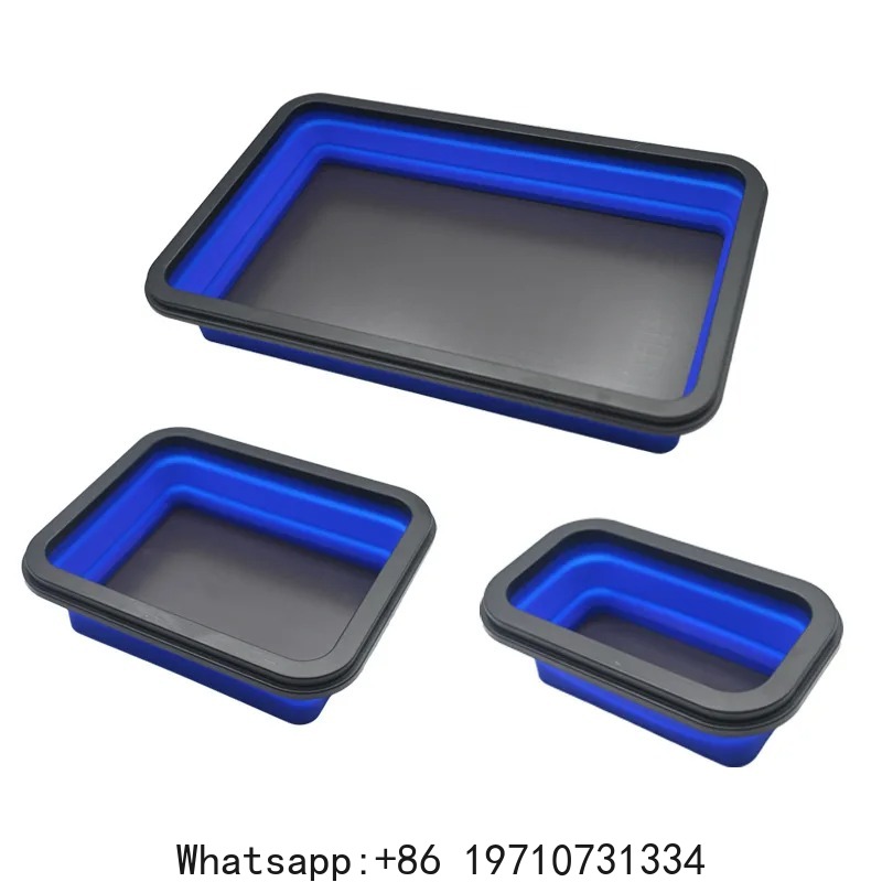 Magnetic Parts Tray - 3-teiliges zusammenklappbares Teile-Set, 3 Größen, faltbare