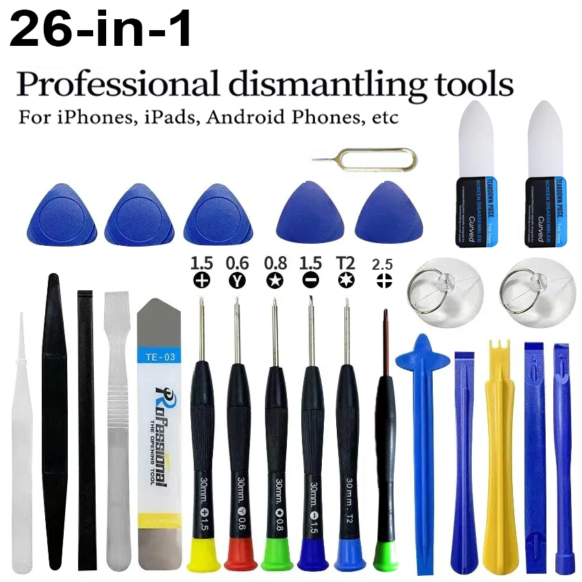 Tools Xiaomi - 26-in-1 Handy-Reparatur-Werkzeugset Professionelles Schraubendreher-Kit mit Hebelwerkzeug