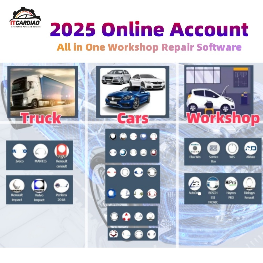 Workshop Tools Online - 2026 Online-Konto für Aut0-data Auto' Data
