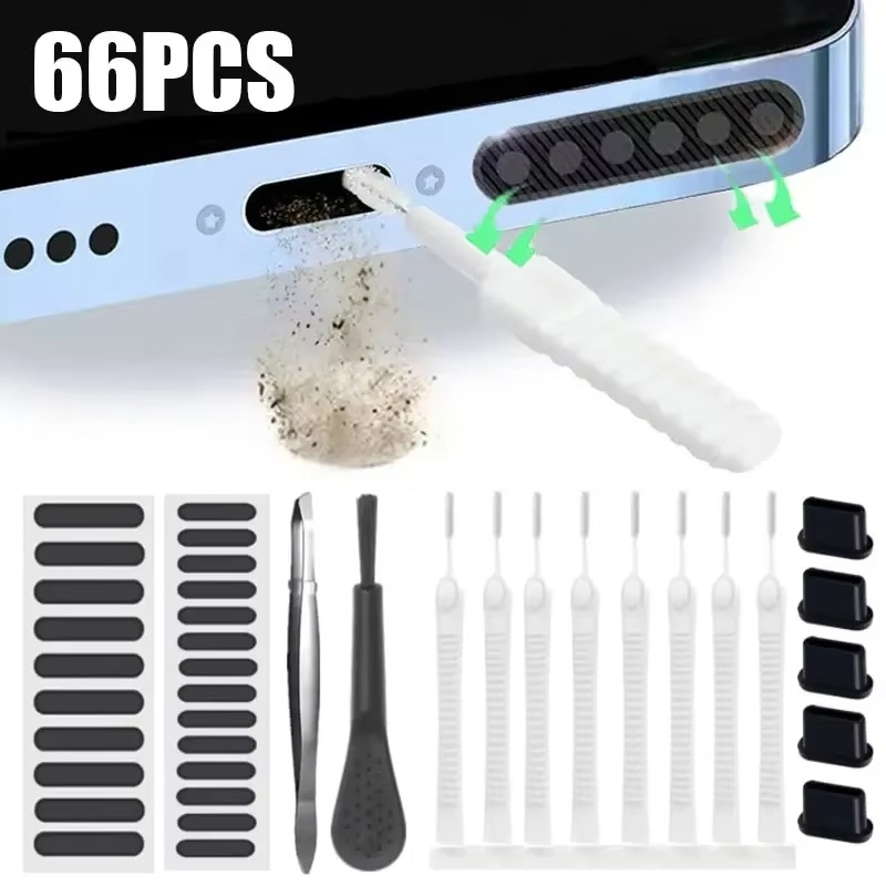 Tools Xiaomi - 66-teiliges Reinigungsset für Handy-Ladeanschlüsse, Reinigungsset für