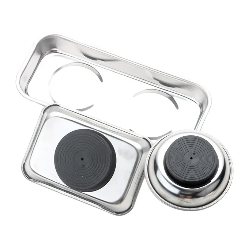 Magnetic Parts Tray - Quadratische Magnetschüssel, Langlebig mit Magnetischer Edelstahl-Teileablage
