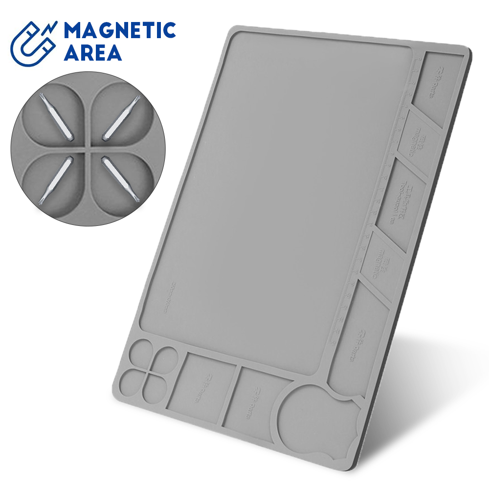 Magnetic Parts Tray - Pistolen-Reinigungsmatte Waffenwartungsmatte Magnetisch mit Organizer-Teileablage Rutschfeste