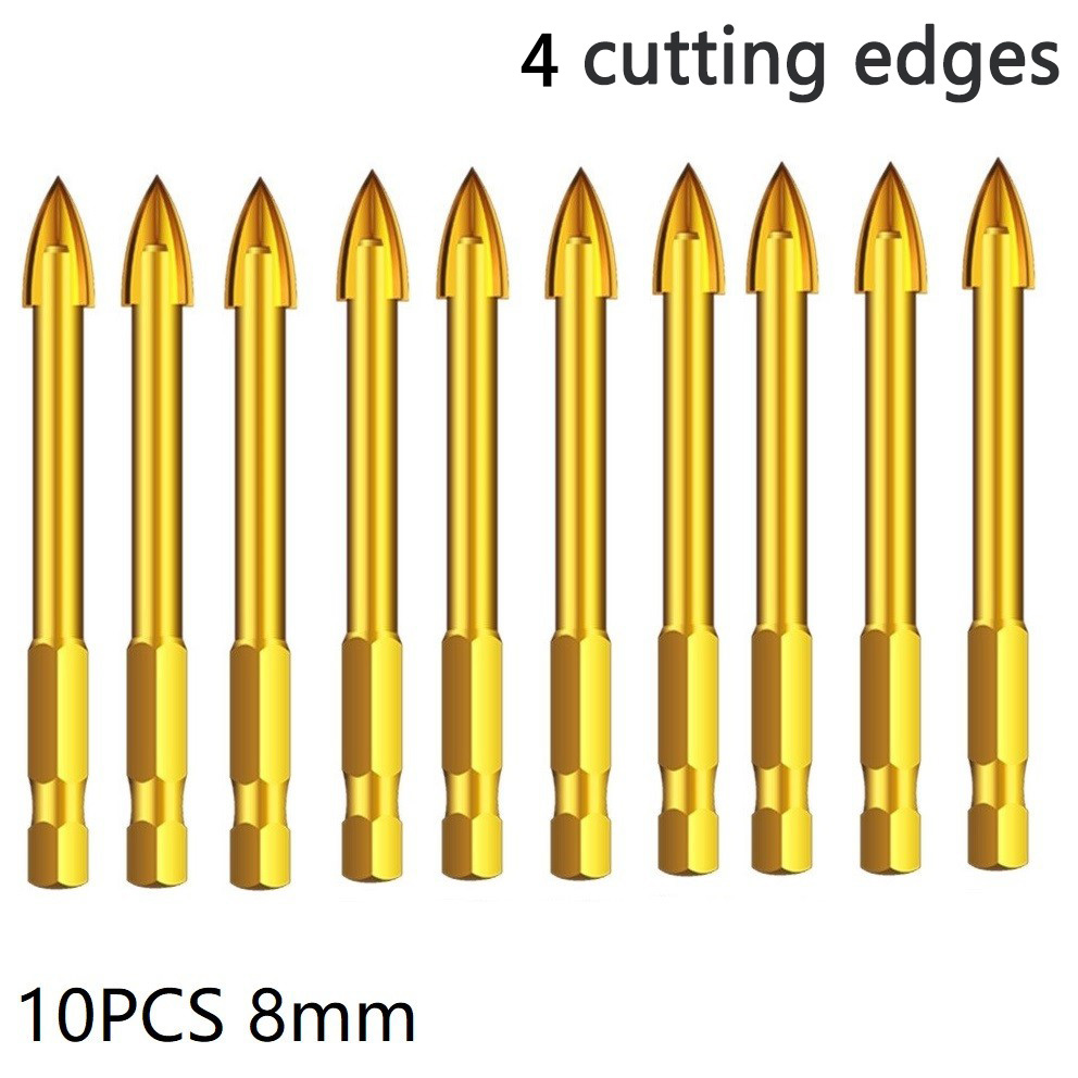 10 stücke 6/8mm Bohrer Titan K – Workshop Cutting Tools Bewertung und Preis
