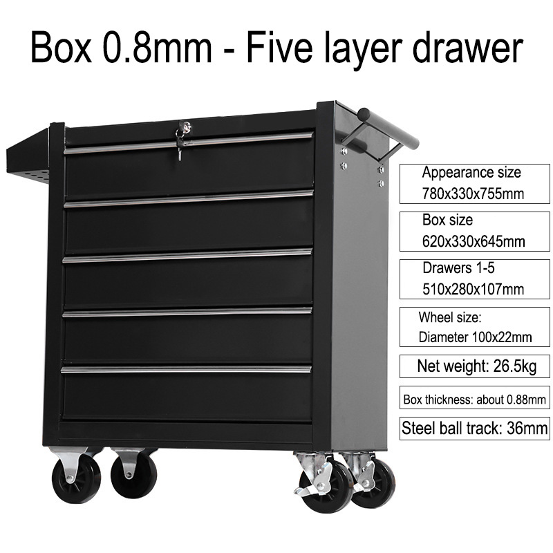 5-Schubladen-Werkzeugwagen für – Workshop Tools Box Bewertung und Preis