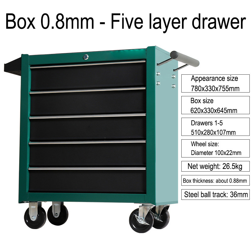 5-Schubladen-Werkzeugwagen für – Workshop Tools Box Bewertung und Preis
