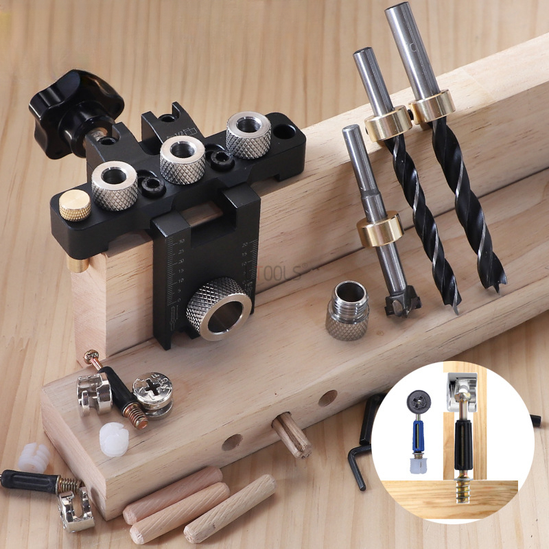 3-in-1 Verstellbarer Dübel-Boh – Dowel Jig Kit Bewertung und Preis