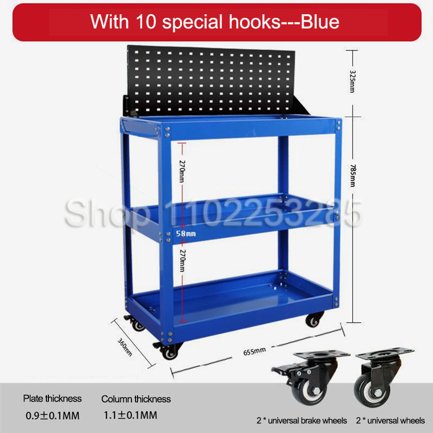 Werkzeugwagen 3-stöckig, Mobil – Mechanical Tools In Workshop Bewertung und Preis