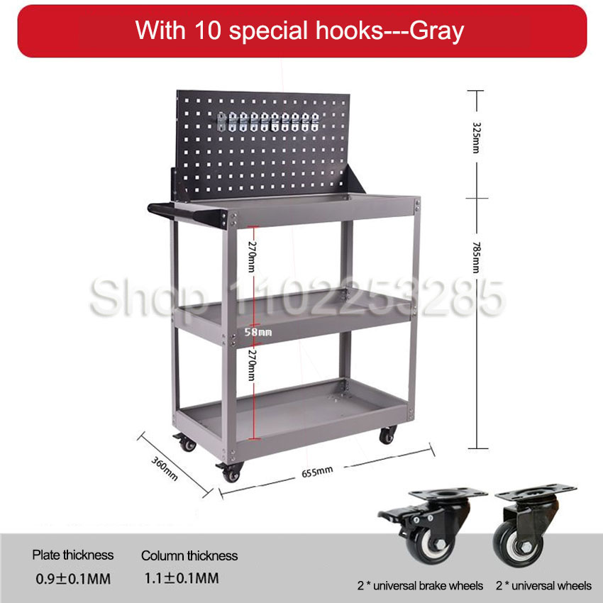Werkzeugwagen 3-stöckig, Mobil – Mechanical Tools In Workshop Bewertung und Preis